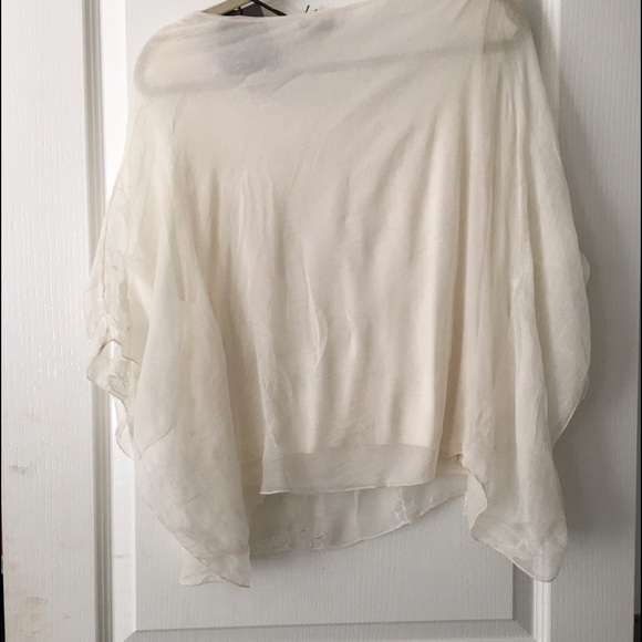 Silk Chifon with flower embroidery with Sequins. - Picture 5 of 6